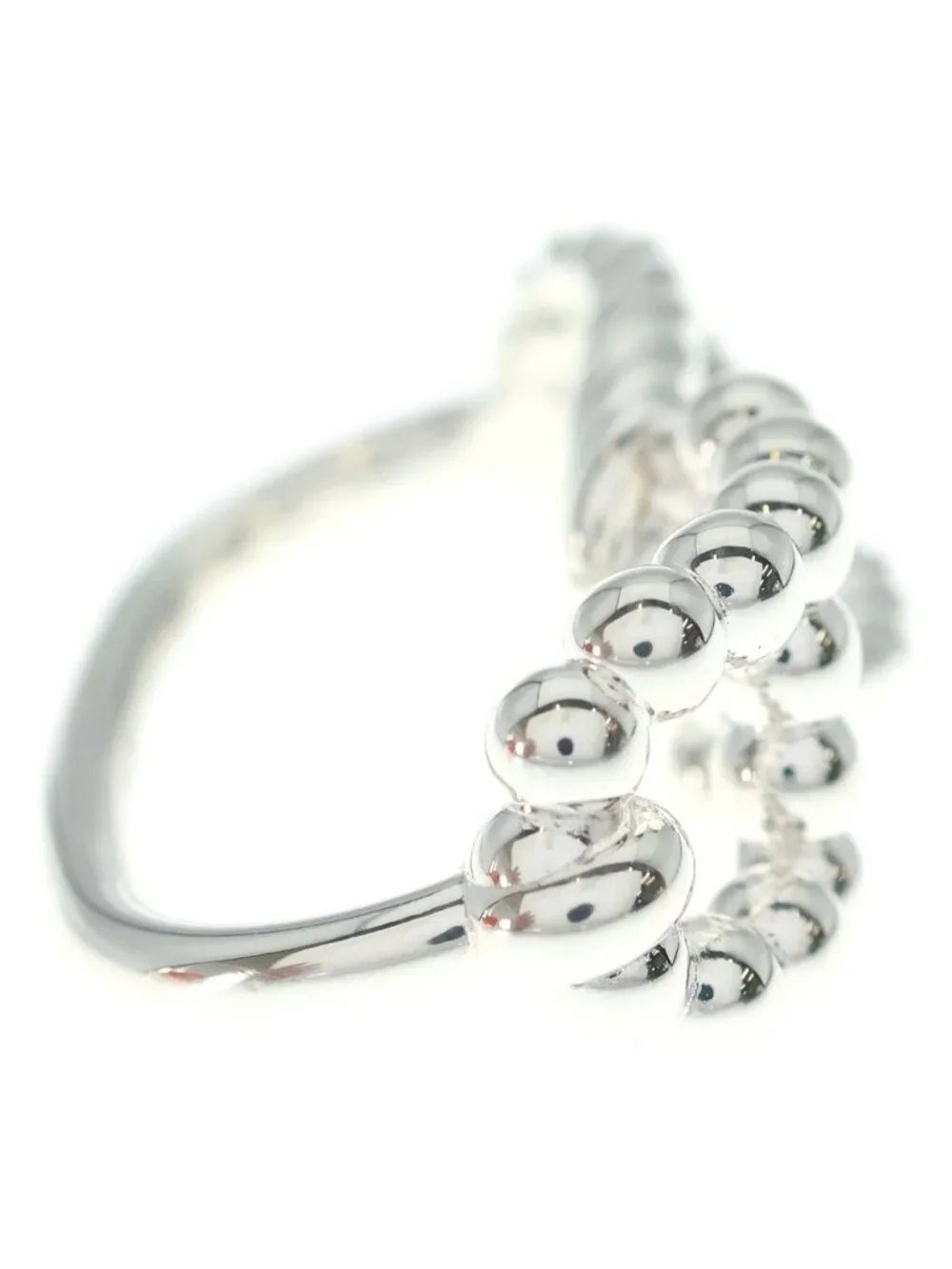 Hermes Chaine D'ancre Area 2 Double Ring Silver